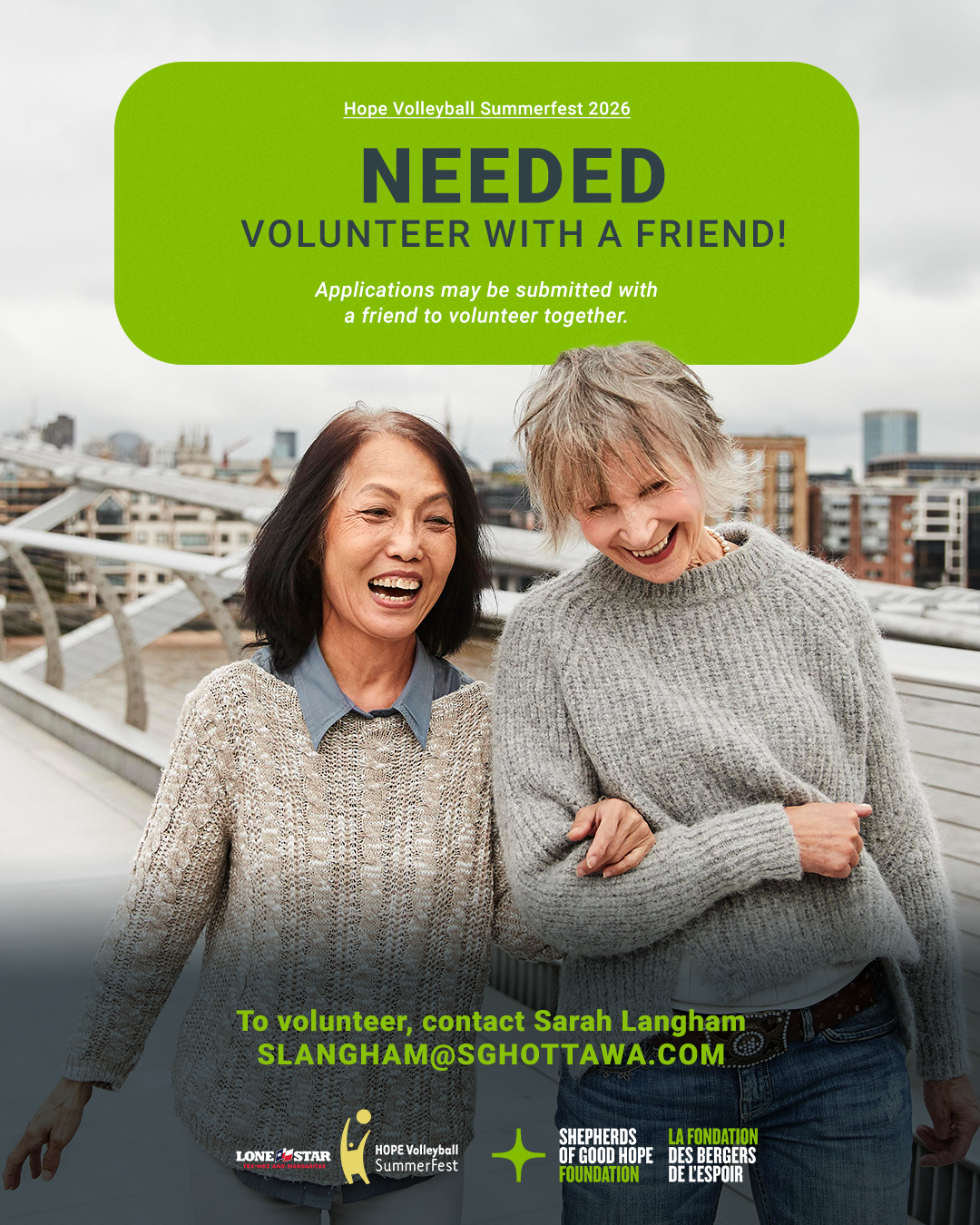 Volunteer with a friend